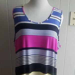 Avenue Multicolored Sleeveless Dress Size 22/24